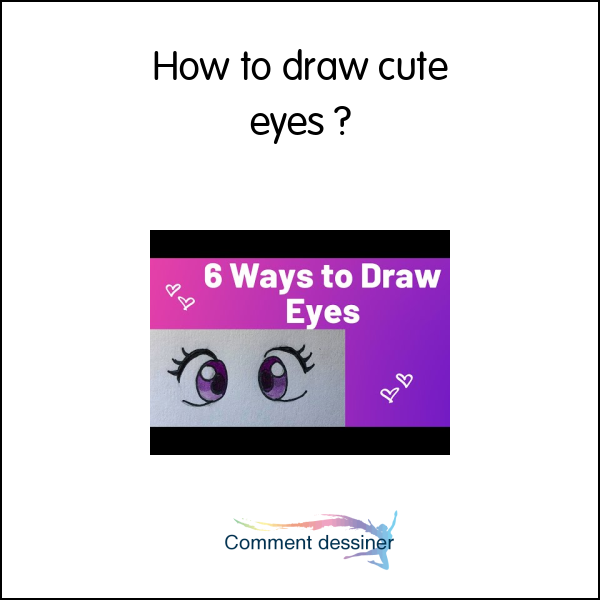How to draw cute eyes
